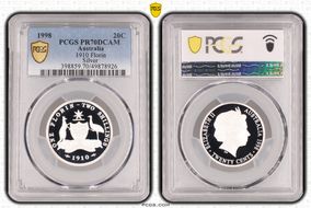 1998 20C 1910 Florin Silver PR70DCAM