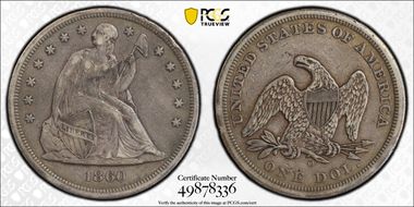 1860-O $1 XF40