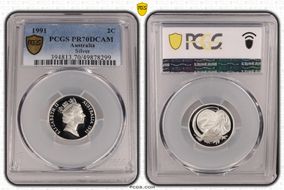 1991 2C Silver PR70DCAM