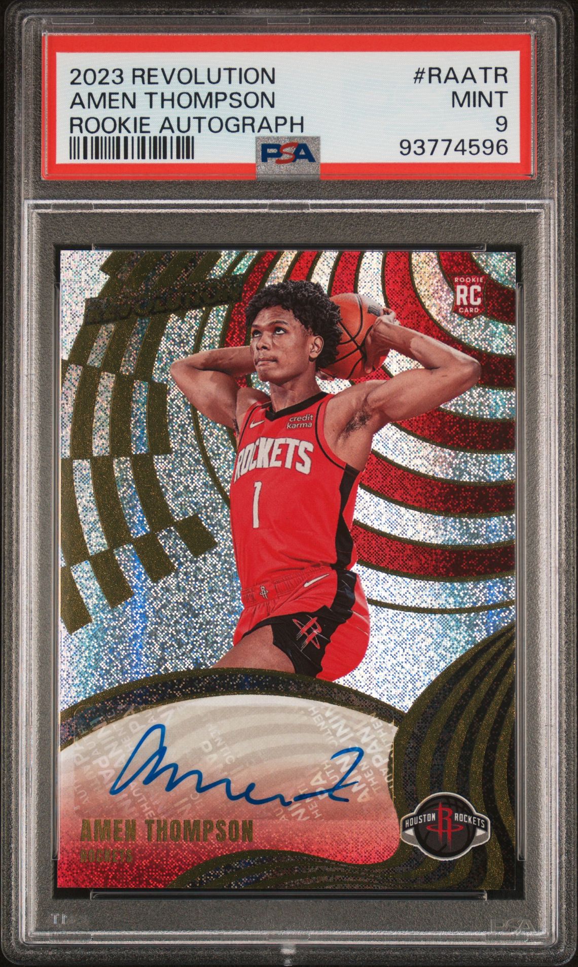 2023 Panini Panini Revolution Rookie Autographs #RAATR Amen Thompson front