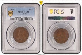1917-I 1/2D AU58BN