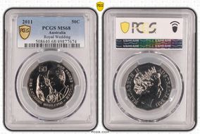 2011 50C Royal Wedding MS68