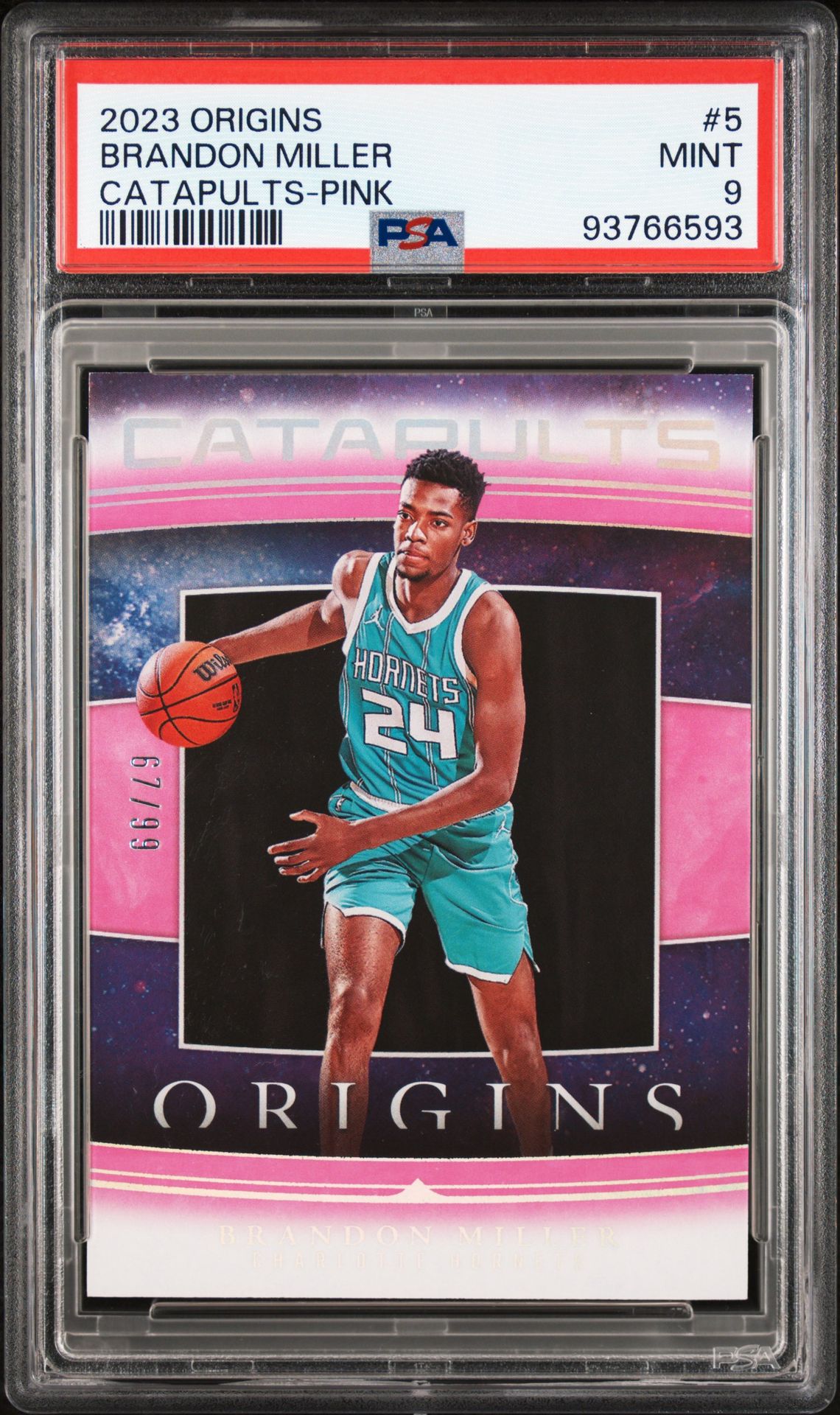 2023 Panini PANINI ORIGINS CATAPULTS Pink #5 Brandon Miller front