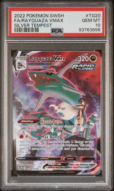 2022 Pokemon #TG20 Fa/Rayquaza Vmax front