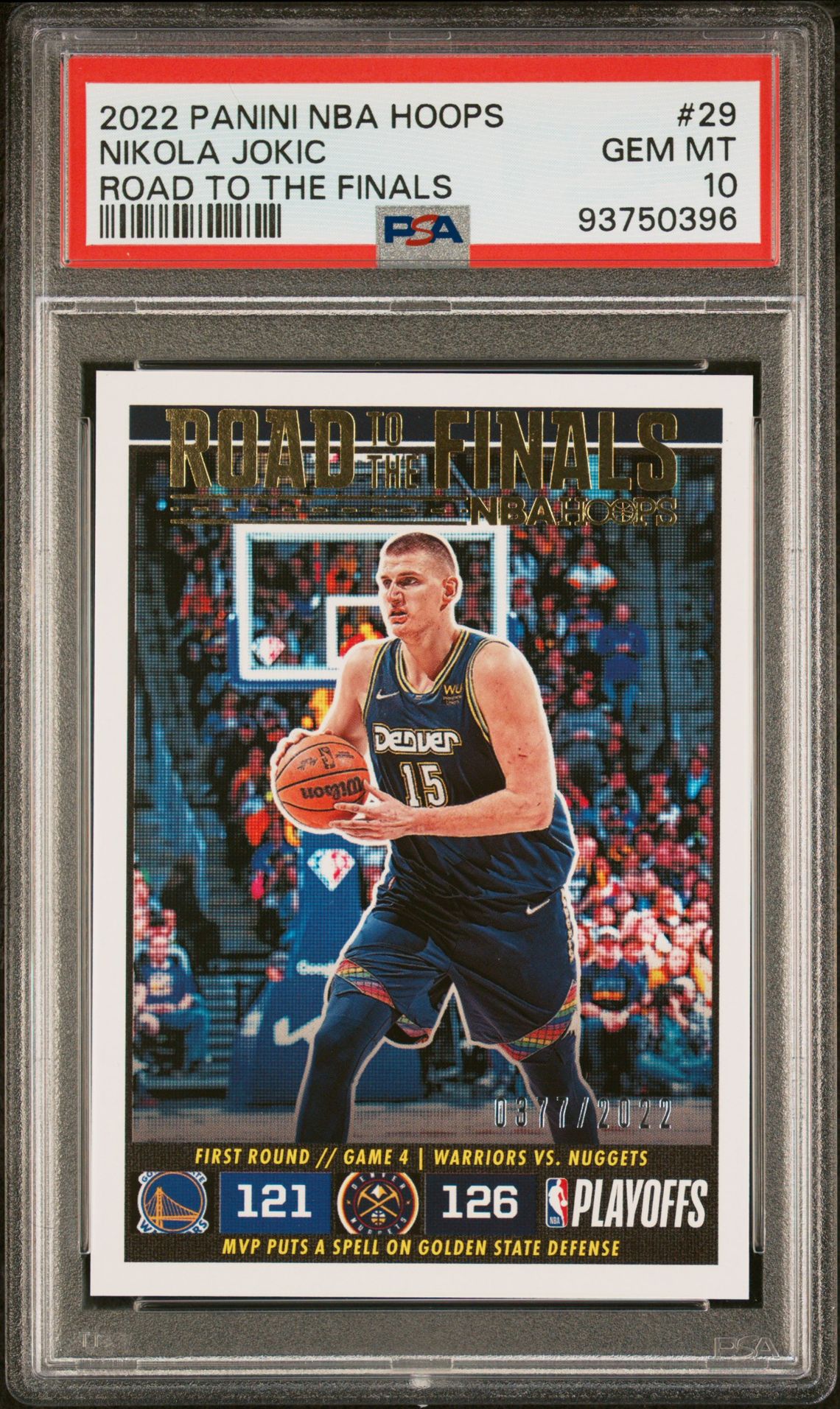 2022 Panini PANINI NBA HOOPS ROAD TO THE FINALS #29 Nikola Jokic front