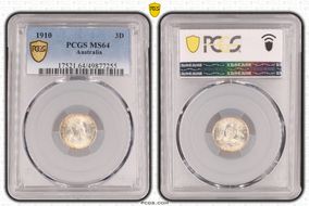 1910 3D KM-18  Ag MS64