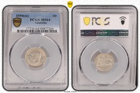 1950(m) 6D KM-45 Ag MS64