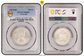 1961(m) Florin MS65