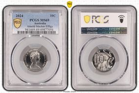 2024 10C Arnold Machin Effigy MS69