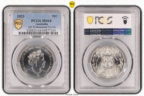 2023 50C QE II Memorial Cu-Ni MS64
