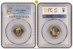 2023 $2 QEII Memorial 1952-2022 MS66