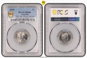 2019 5C 50th Ann. Moon Landing MS68