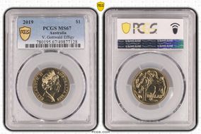 2019 $1 V. Gottwald Effigy MS67