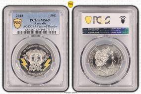 2018 50C AC/DC 45 Years of Thunder MS69