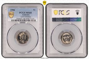 1986 5C Low Echidna MS68