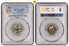 2022 $2 Commonwealth Games - S Colorized MS66