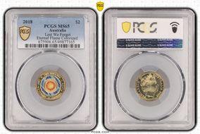 2018 $2 Lest We Forget Eternal Flame Colorized MS65