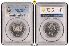 1995 20C U.N. MS65