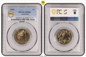 2010 $1 MS66