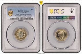 2023 $2 35th Ann $2 Coin Set Colorized Remembrance Rosemary MS66