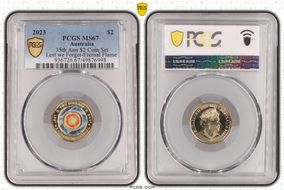 2023 $2 35th Ann $2 Coin Set Colorized Lest we Forget-Eternal Flame MS67