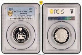 2016 20C 50 Yrs Decimal Currency PR70DCAM