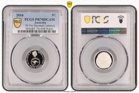 2016 5C 50 Yrs Decimal Currency PR70DCAM