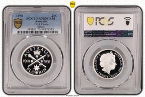 1998 20C 1951 Florin Silver PR70DCAM