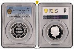 1999 10C 1930 1d Ag PR70DCAM