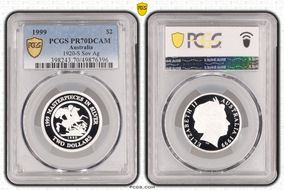 1999 $2 1920-S Sov Ag PR70DCAM