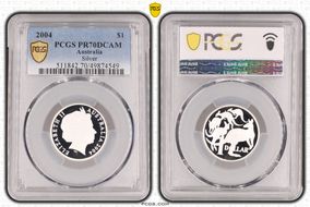 2004 $1 Silver PR70DCAM