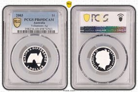 2003 $1 Volunteers Ag PR69DCAM