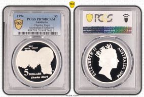 1994 $5 Charles Sturt Australian Explorers PR70DCAM