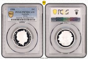 1998 20C Silver PR70DCAM