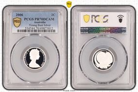 2006 2C Young Bust Silver PR70DCAM