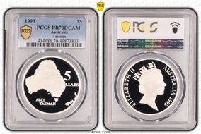 1993 $5 Tasman PR70DCAM