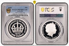 1998 50C 1937 Crown Ag PR70DCAM