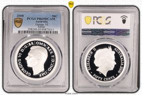 2000 50C George VI Silver PR69DCAM