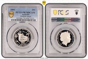 2001 20C Norfolk Island PR70DCAM