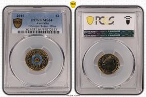 2016 $2 Olympic Team - Blue MS64