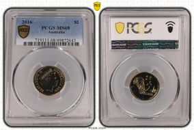 2016 $2 MS68
