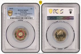 2019 $2 100 Years of Repatriation Colorized MS65