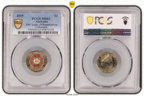 2019 $2 100 Years of Repatriation Colorized MS63