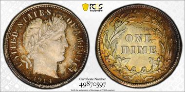 1914 10C MS65