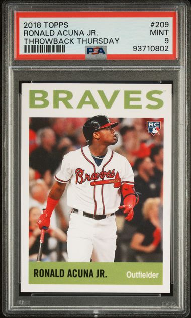 2018 Topps TOPPS THROWBACK THURSDAY THROWBACK THURSDAY #209 Ronald Acuna Jr. front
