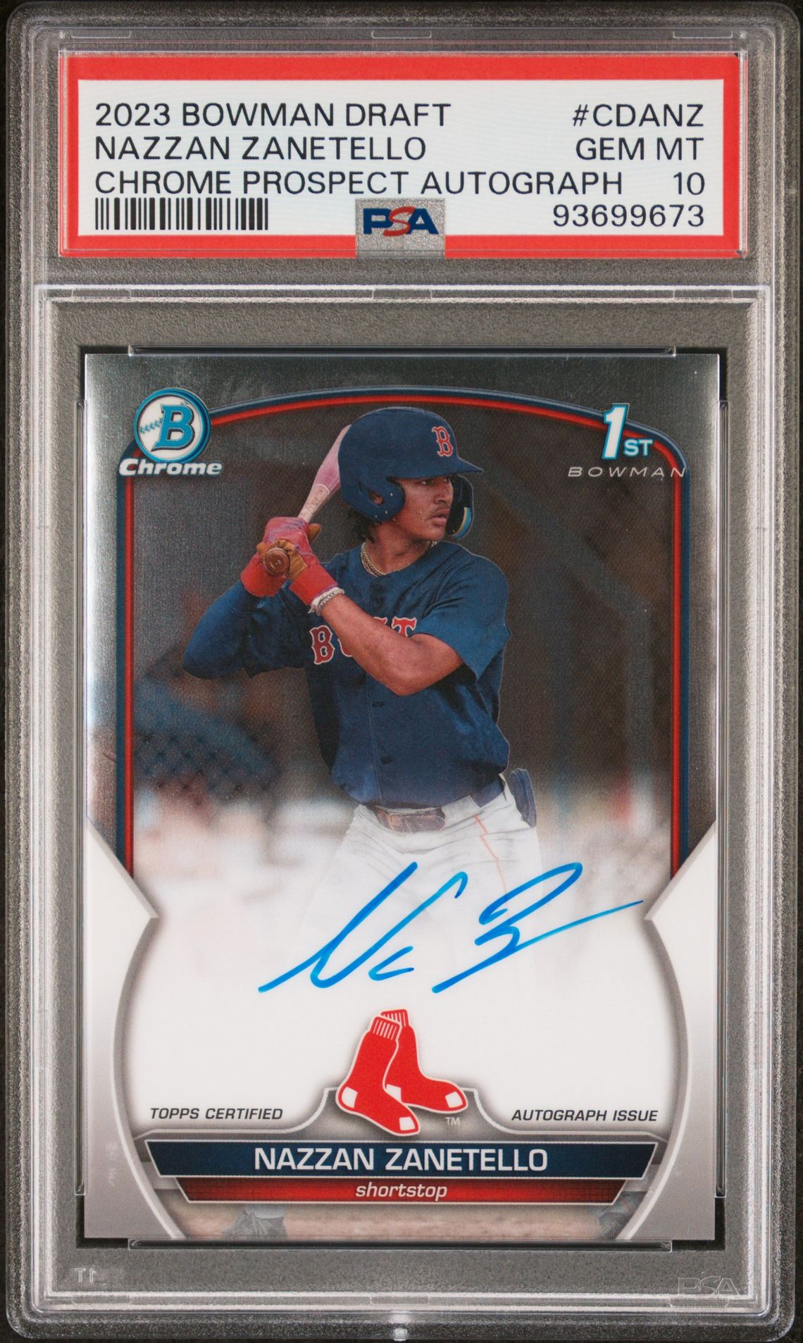 2023 Bowman Bowman Draft #CDANZ Nazzan Zanetello front