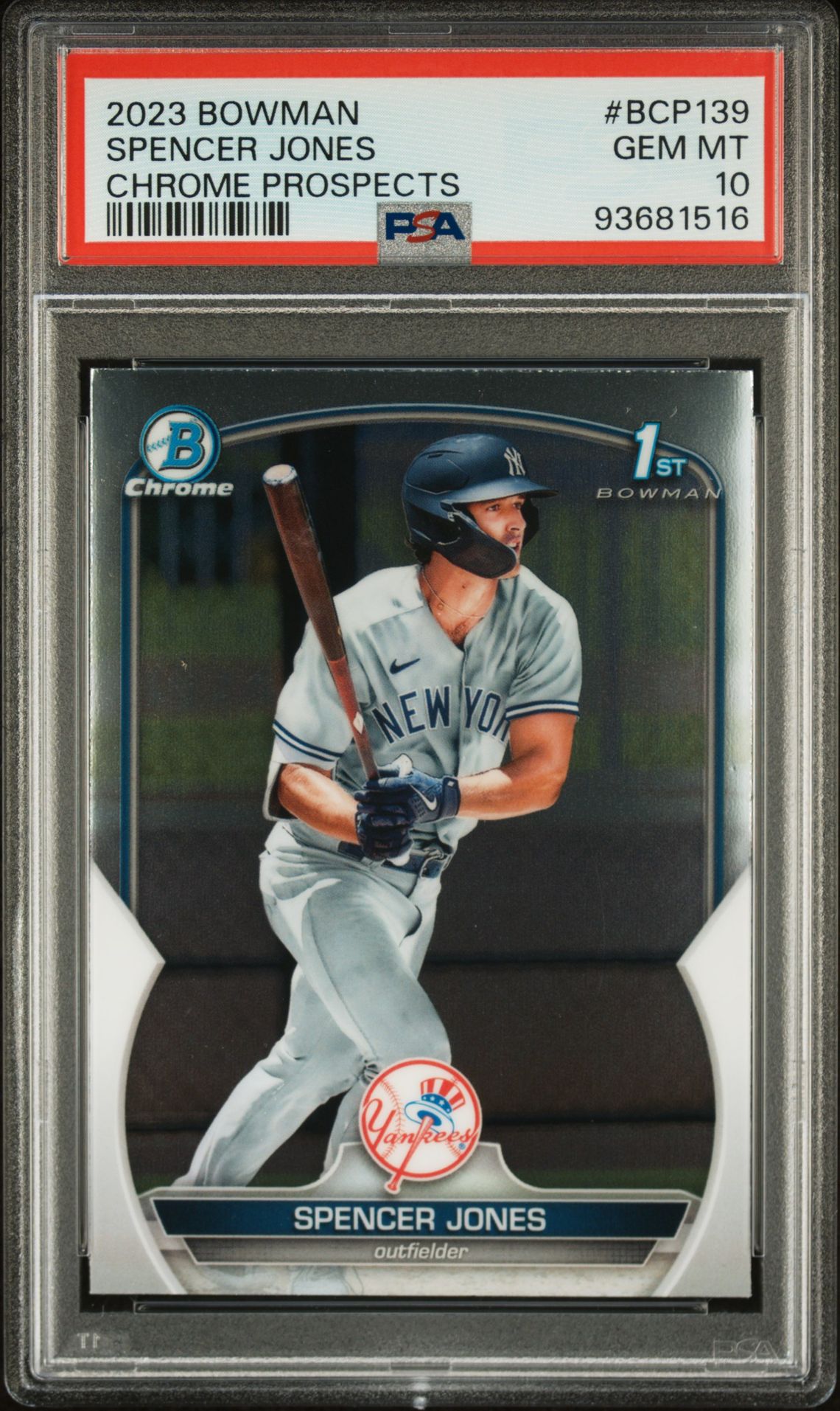 2023 Bowman BOWMAN CHROME PROSPECTS #BCP139 Spencer Jones front