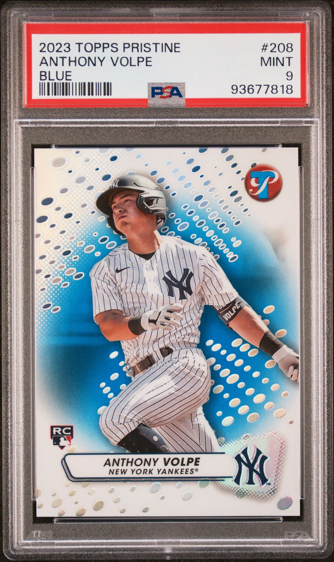 2023 Topps TOPPS PRISTINE BLUE #208 Anthony Volpe front