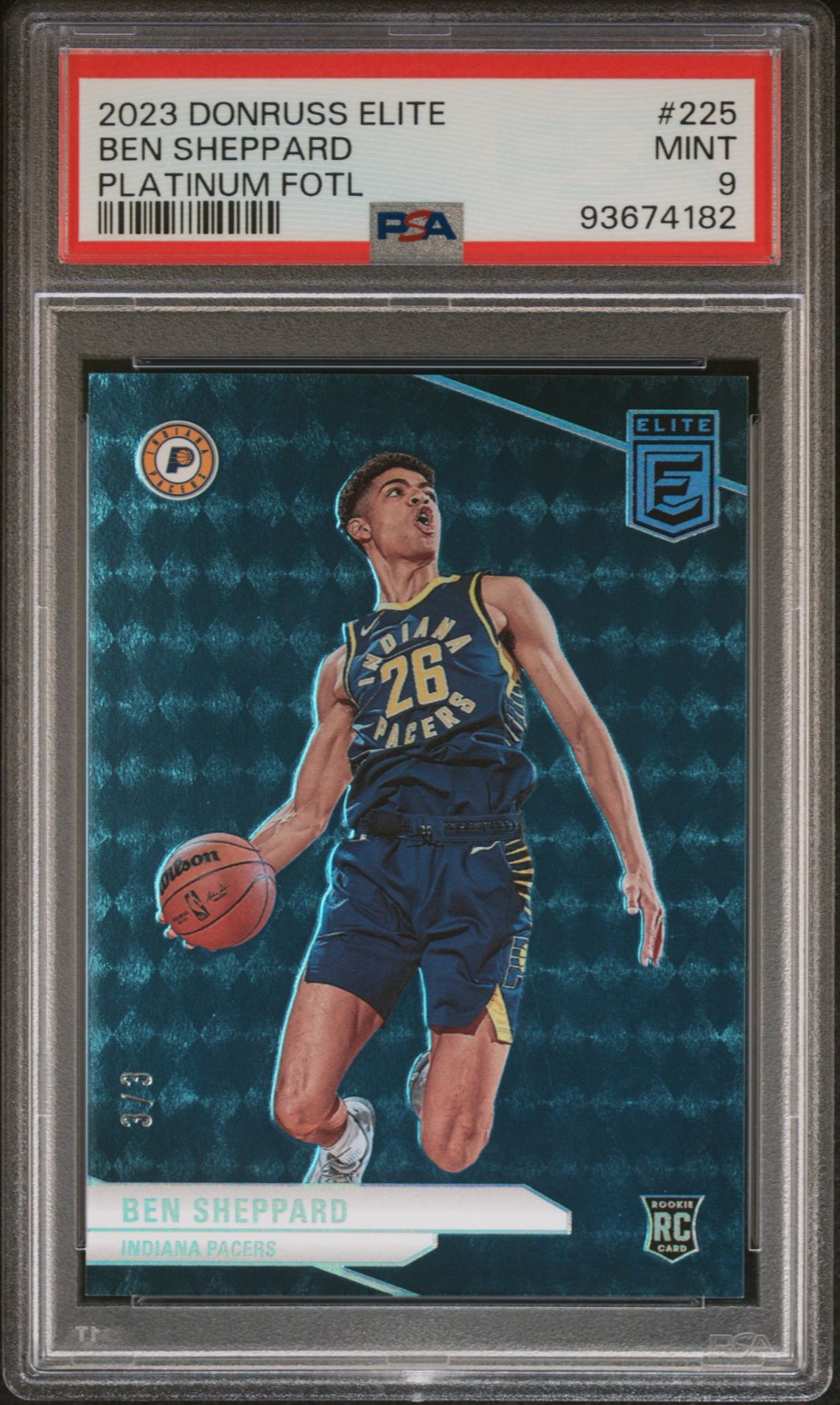 2023 Panini PANINI DONRUSS ELITE PLATINUM FOTL #225 Ben Sheppard front