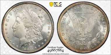 1880 $1 MS65